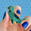 Give the Dog a Bone Enamel Pin  -  Erstwilder  -  Quirky Resin and Enamel Accessories