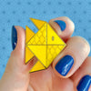 The Memorable Goldfish Enamel Pin  -  Erstwilder  -  Quirky Resin and Enamel Accessories