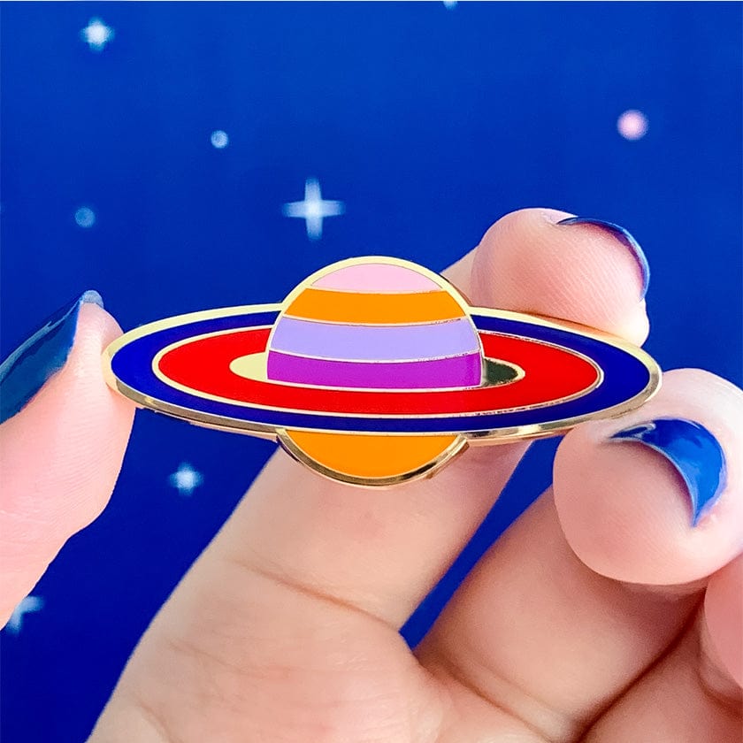 Sixth From The Sun Enamel Pin  -  Erstwilder  -  Quirky Resin and Enamel Accessories