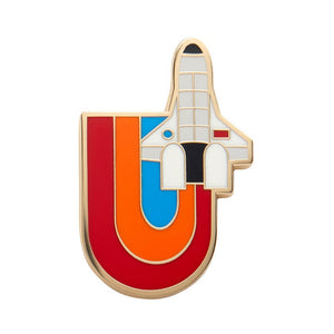 Mission To The Moon Enamel Pin  -  Erstwilder  -  Quirky Resin and Enamel Accessories