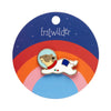Stout-Hearted Spaceham Enamel Pin  -  Erstwilder  -  Quirky Resin and Enamel Accessories