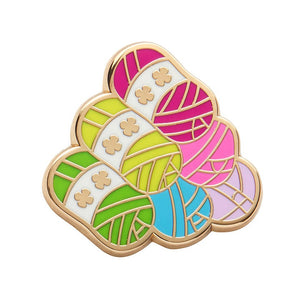 Yarn Spinner Brooch Enamel Pin  -  Erstwilder  -  Quirky Resin and Enamel Accessories