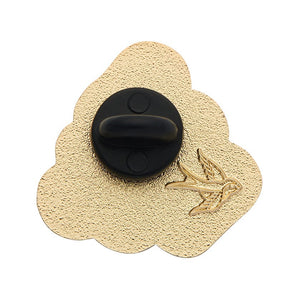 Yarn Spinner Brooch Enamel Pin  -  Erstwilder  -  Quirky Resin and Enamel Accessories