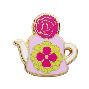 Short, Stout and Cosy Enamel Pin  -  Erstwilder  -  Quirky Resin and Enamel Accessories