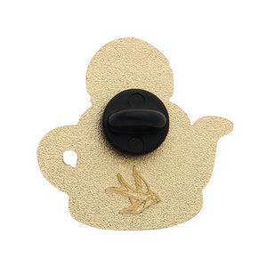 Short, Stout and Cosy Enamel Pin  -  Erstwilder  -  Quirky Resin and Enamel Accessories