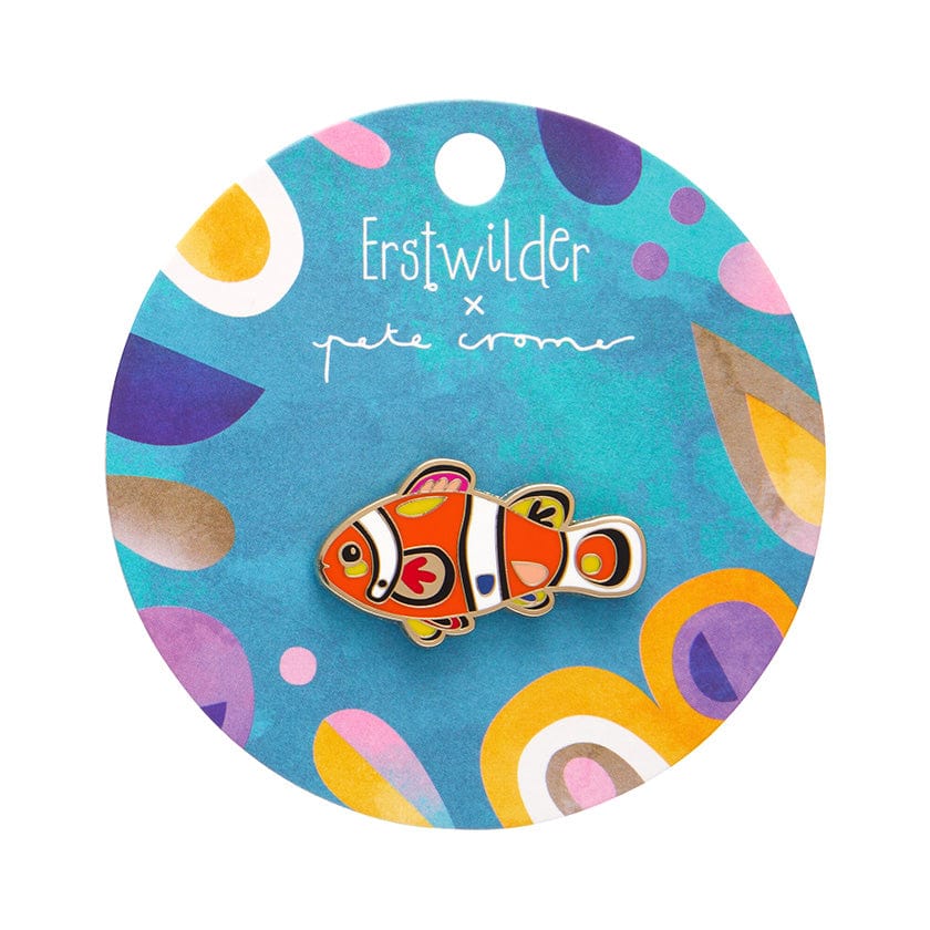 The Charismatic Clownfish Enamel Pin  -  Erstwilder  -  Quirky Resin and Enamel Accessories