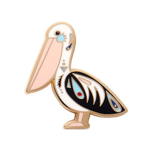 The Perceptive Pelican Enamel Pin  -  Erstwilder  -  Quirky Resin and Enamel Accessories
