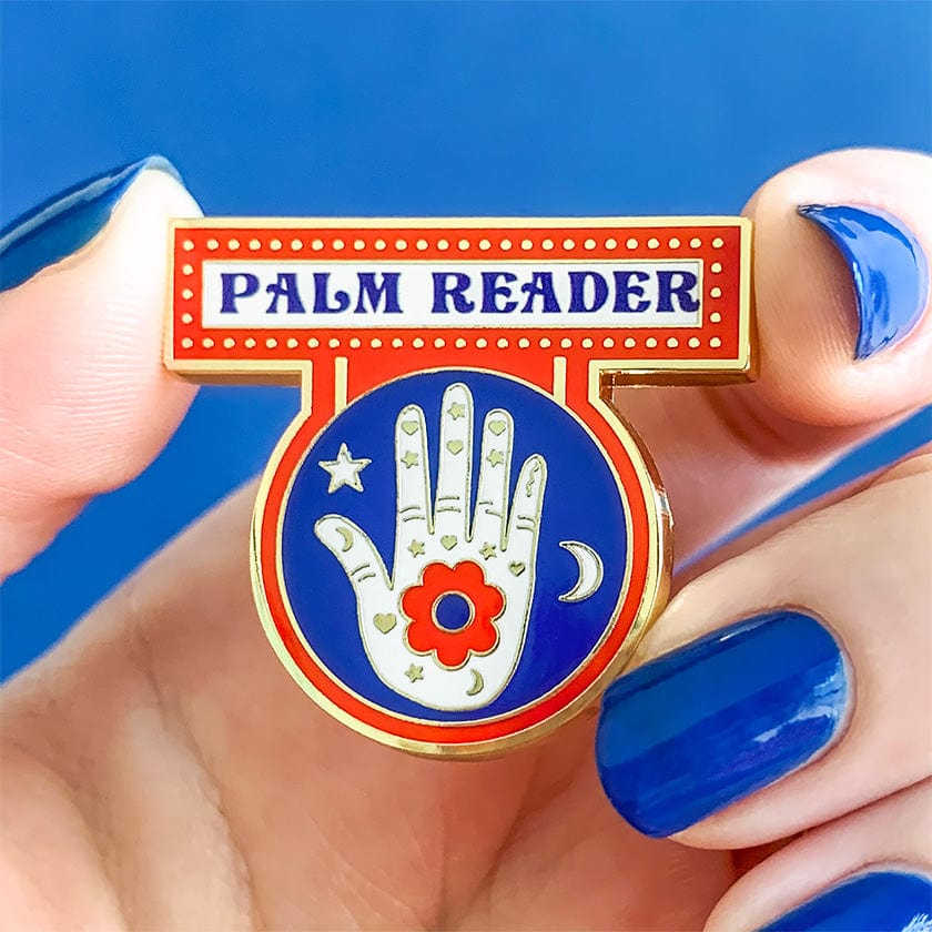 Hands-On Clairvoyance Enamel Pin  -  Erstwilder  -  Quirky Resin and Enamel Accessories
