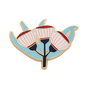 Ruby Red-Flowering Gum Enamel Pin  -  Erstwilder  -  Quirky Resin and Enamel Accessories