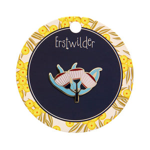 Ruby Red-Flowering Gum Enamel Pin  -  Erstwilder  -  Quirky Resin and Enamel Accessories