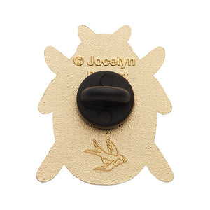 Luck of the Beetle Enamel Pin  -  Erstwilder  -  Quirky Resin and Enamel Accessories