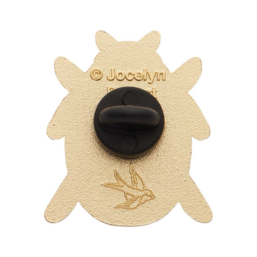 Luck of the Beetle Enamel Pin  -  Erstwilder  -  Quirky Resin and Enamel Accessories