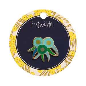 Verdant Green Gum Enamel Pin  -  Erstwilder  -  Quirky Resin and Enamel Accessories