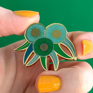 Verdant Green Gum Enamel Pin  -  Erstwilder  -  Quirky Resin and Enamel Accessories