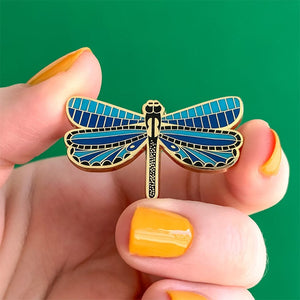 Sapphire Sky Dancer Enamel Pin  -  Erstwilder  -  Quirky Resin and Enamel Accessories