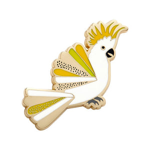 Sunny of the Sulphur Crest Enamel Pin  -  Erstwilder  -  Quirky Resin and Enamel Accessories