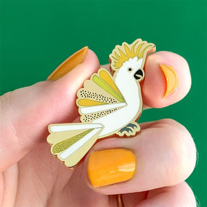 Sunny of the Sulphur Crest Enamel Pin  -  Erstwilder  -  Quirky Resin and Enamel Accessories