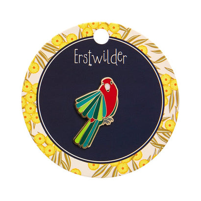 Scarlet Sovereign Enamel Pin  -  Erstwilder  -  Quirky Resin and Enamel Accessories