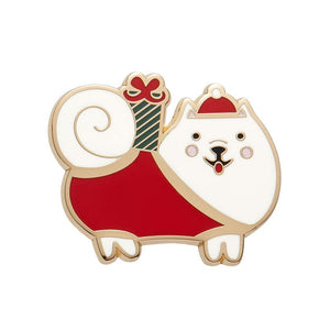 Santa Paws Enamel Pin  -  Erstwilder  -  Quirky Resin and Enamel Accessories