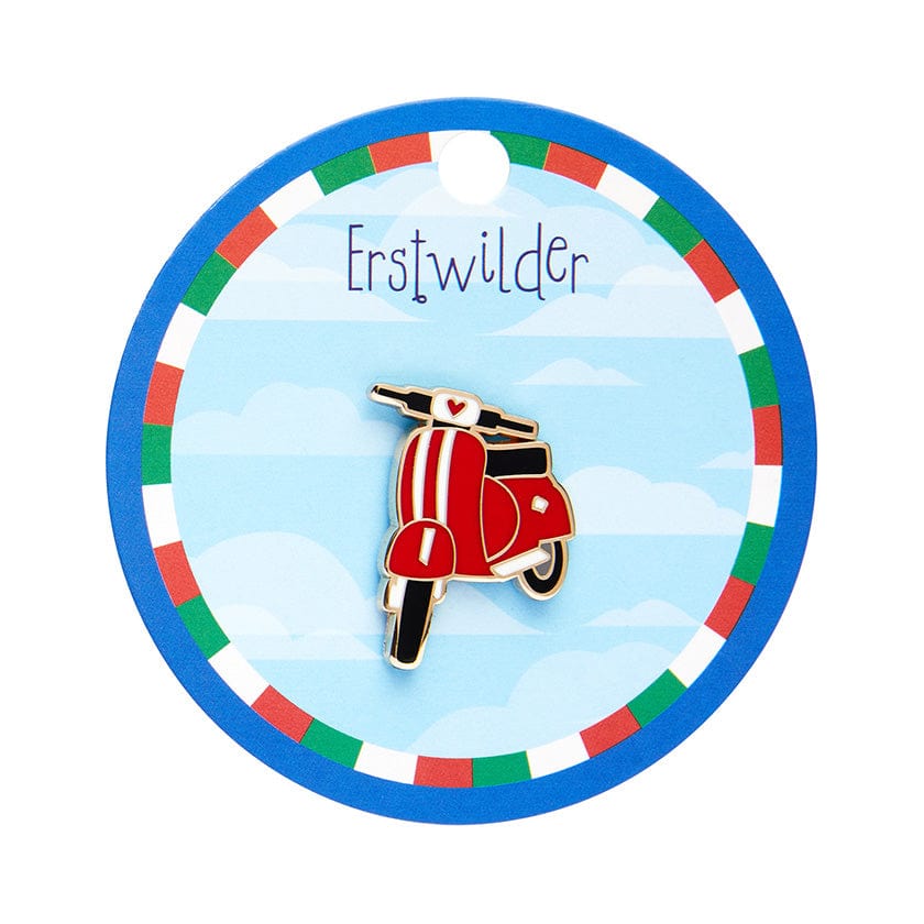 Roman Holiday Enamel Pin  -  Erstwilder  -  Quirky Resin and Enamel Accessories