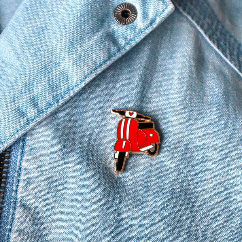 Roman Holiday Enamel Pin  -  Erstwilder  -  Quirky Resin and Enamel Accessories