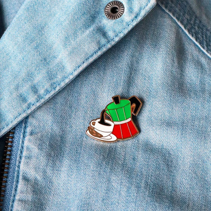 Buongiorno Enamel Pin  -  Erstwilder  -  Quirky Resin and Enamel Accessories