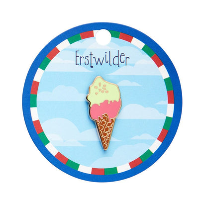 La Dolce Vita Gelato Enamel Pin  -  Erstwilder  -  Quirky Resin and Enamel Accessories