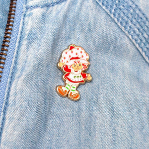 Strawberry Shortcake Enamel Pin  -  Erstwilder  -  Quirky Resin and Enamel Accessories