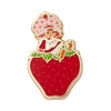 Sitting on a Strawberry Enamel Pin  -  Erstwilder  -  Quirky Resin and Enamel Accessories