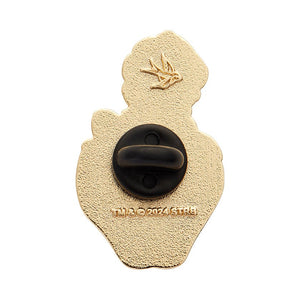 Sitting on a Strawberry Enamel Pin  -  Erstwilder  -  Quirky Resin and Enamel Accessories