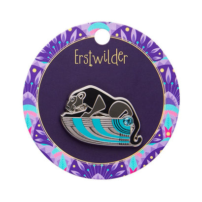 The Panther's Embrace Enamel Pin  -  Erstwilder  -  Quirky Resin and Enamel Accessories