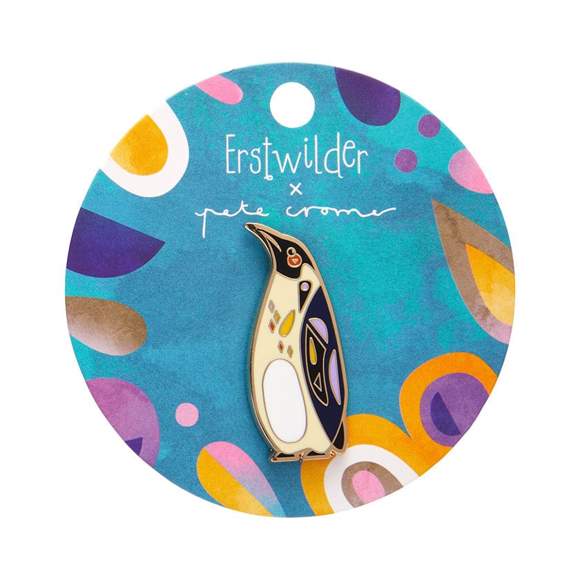 The Emboldened Emperor Penguin Enamel Pin  -  Erstwilder  -  Quirky Resin and Enamel Accessories