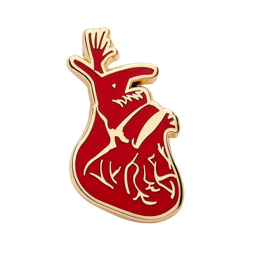 Memory (The Heart) Enamel Pin  -  Erstwilder  -  Quirky Resin and Enamel Accessories