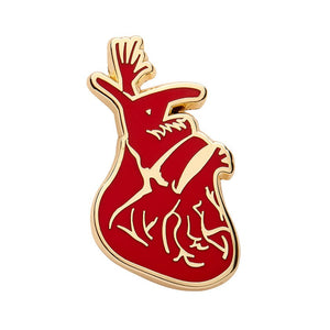 Memory (The Heart) Enamel Pin  -  Erstwilder  -  Quirky Resin and Enamel Accessories