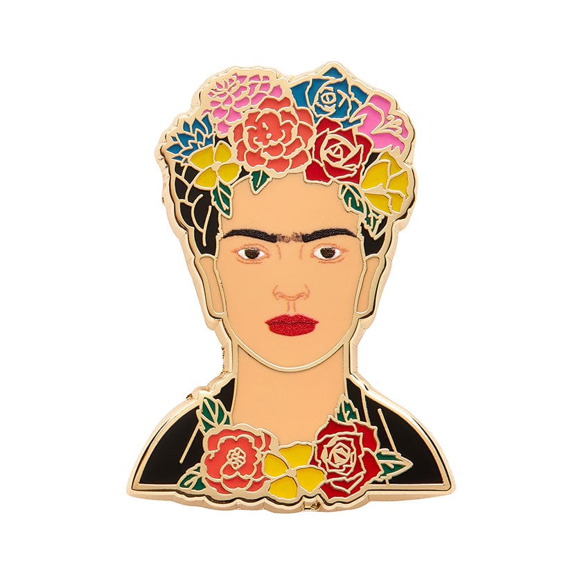 My Own Muse Frida Enamel Pin  -  Erstwilder  -  Quirky Resin and Enamel Accessories