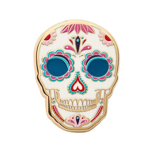Dia De Los Muertos Enamel Pin  -  Erstwilder  -  Quirky Resin and Enamel Accessories