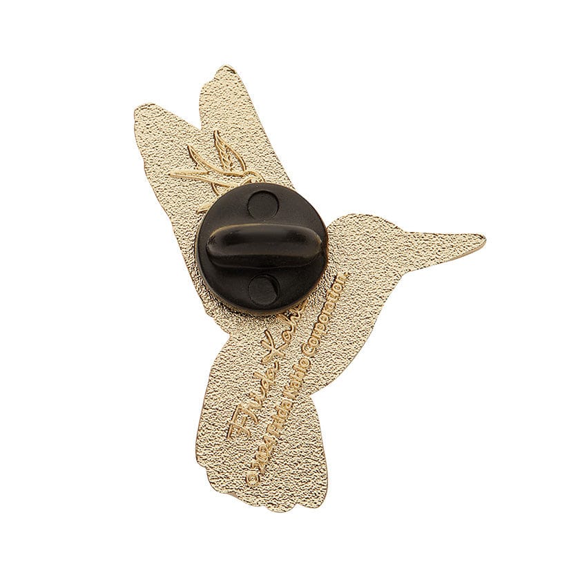 Frida's Hummingbird Enamel Pin  -  Erstwilder  -  Quirky Resin and Enamel Accessories