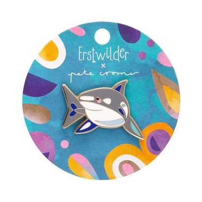 The Guileless Great White Shark Enamel Pin  -  Erstwilder  -  Quirky Resin and Enamel Accessories