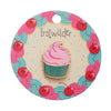 Iced Cupcake Enamel Pin  -  Erstwilder  -  Quirky Resin and Enamel Accessories