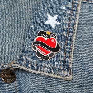 King of Cobras Enamel Pin  -  Erstwilder  -  Quirky Resin and Enamel Accessories