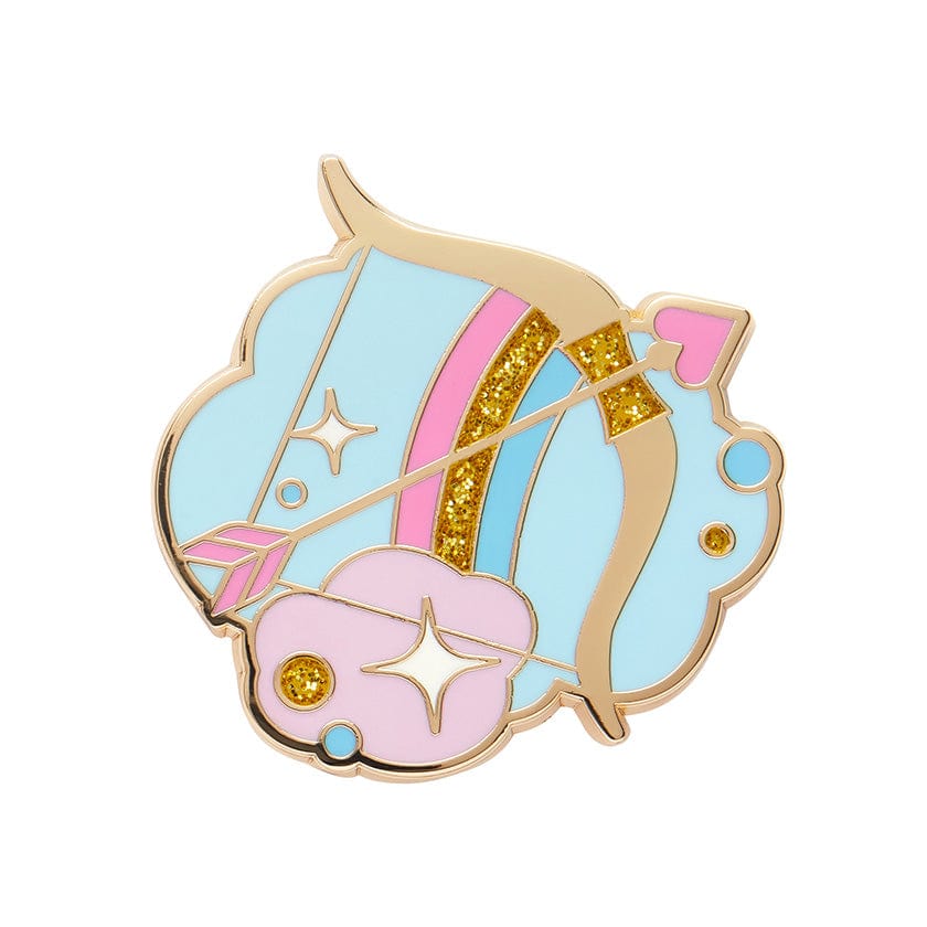 Cupid's Aim Enamel Pin  -  Erstwilder  -  Quirky Resin and Enamel Accessories