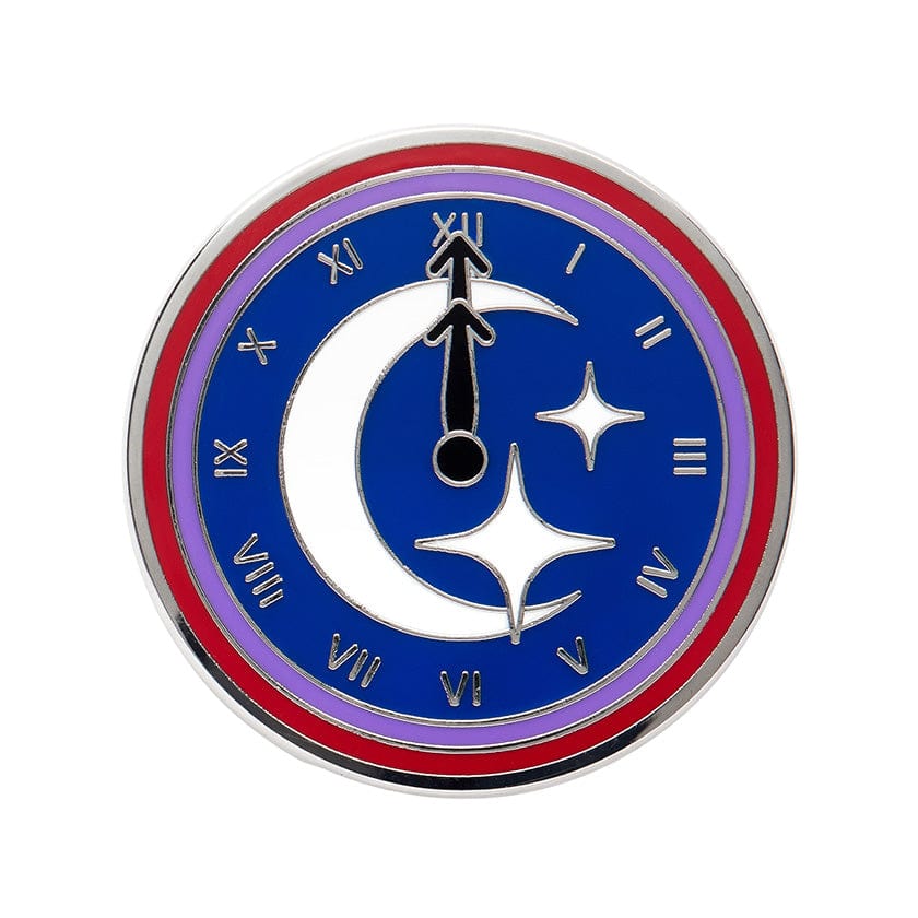 Timely Tale Enamel Pin  -  Erstwilder  -  Quirky Resin and Enamel Accessories