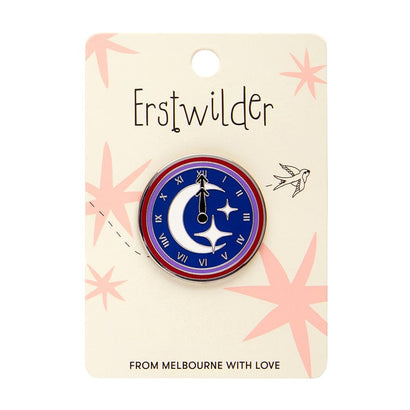 Timely Tale Enamel Pin  -  Erstwilder  -  Quirky Resin and Enamel Accessories