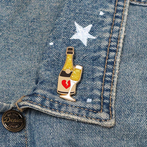 Bubble Trouble Enamel Pin  -  Erstwilder  -  Quirky Resin and Enamel Accessories