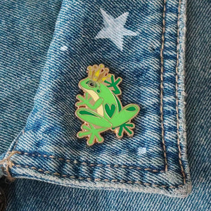 Kiss and Tell Enamel Pin  -  Erstwilder  -  Quirky Resin and Enamel Accessories