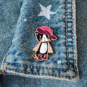 Bet Your Boots Enamel Pin  -  Erstwilder  -  Quirky Resin and Enamel Accessories