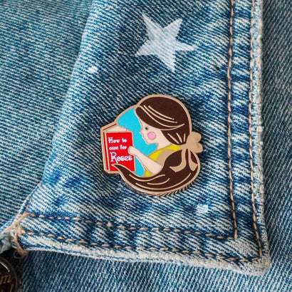Storybook Ending Enamel Pin  -  Erstwilder  -  Quirky Resin and Enamel Accessories