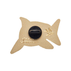 The Guileless Great White Shark Enamel Pin  -  Erstwilder  -  Quirky Resin and Enamel Accessories