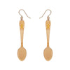 Spoon, Please! Drop Earrings - Gold  -  Erstwilder Essentials  -  Quirky Resin and Enamel Accessories