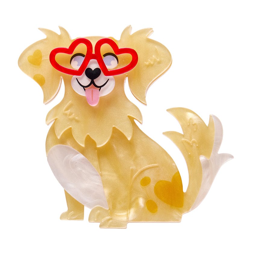 Valentino Pupperino Brooch  -  Erstwilder  -  Quirky Resin and Enamel Accessories